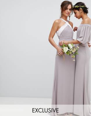 asos bridesmaid grey