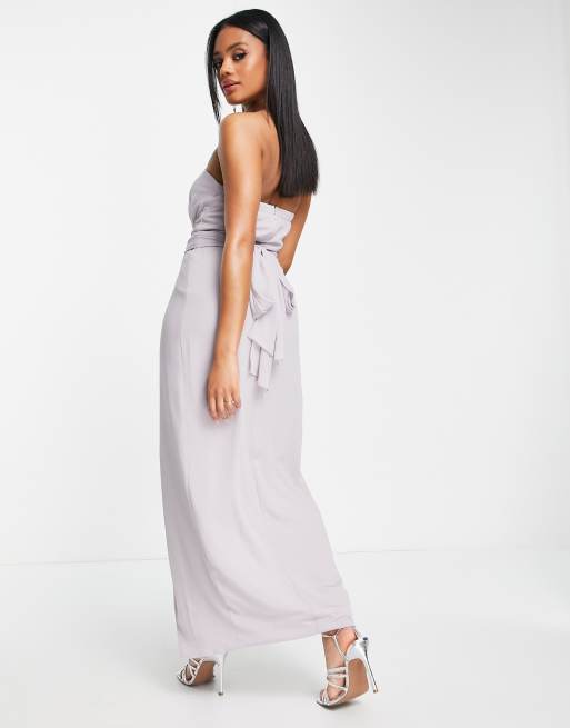 Tfnc bandeau maxi bridesmaid dress sale