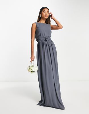 Dark Charcoal Bridesmaid Dress