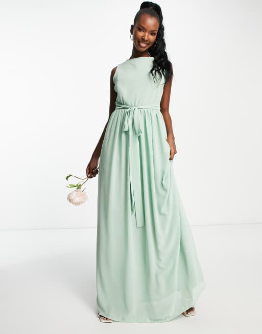 Deep sage shop bridesmaid dresses