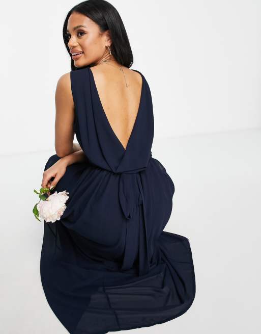 Tfnc low v back maxi sale dress