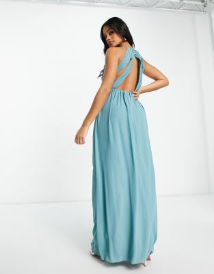 tfnc pleated maxi dress