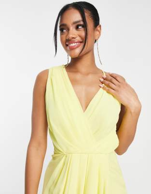 lemon yellow bridesmaid dresses