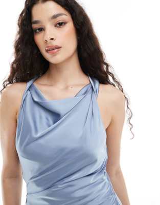 TFNC BRIDESMAID COWL NECK MAXI DRESS