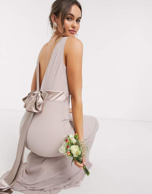 Tfnc taupe cheap bridesmaid