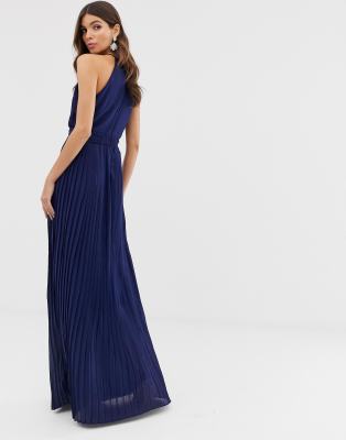 tfnc pleated maxi dress