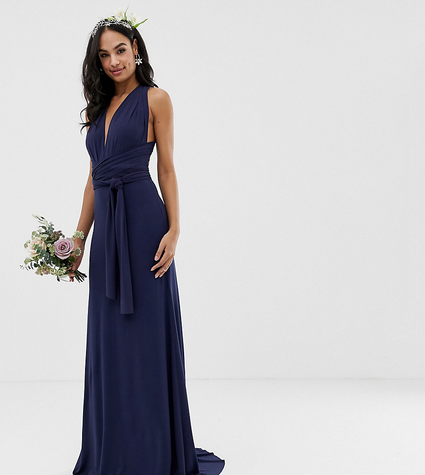 TFNC – Bridesmaid – Exclusive – Marinblå varierbar maxiklänning