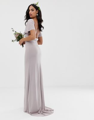 maxi gray dress