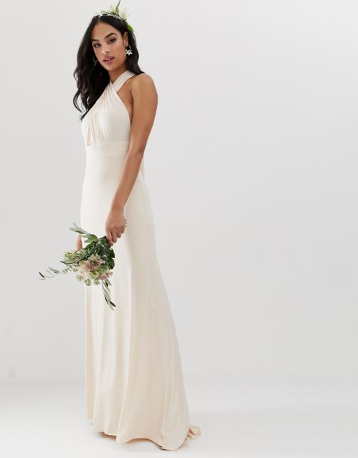 TFNC bridesmaid exclusive multiway maxi dress in pearl TFNC bridesmaid exclusive multiway maxi dress in pearl