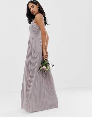 tfnc bridesmaid exclusive pleated maxi dress