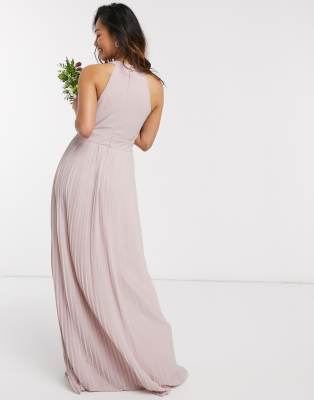 tfnc bridesmaid exclusive pleated maxi dress