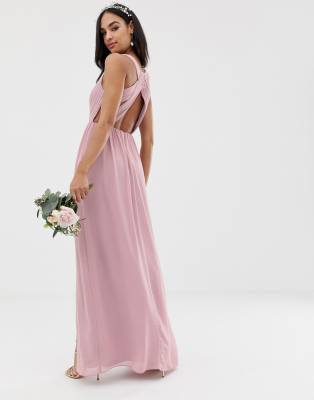 tfnc bridesmaid exclusive pleated maxi dress