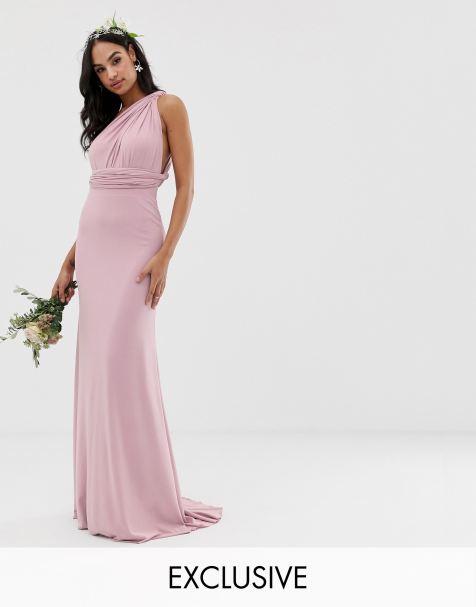TFNC – Bridesmaid – Exklusives, vielseitiges Maxikleid in Rosa