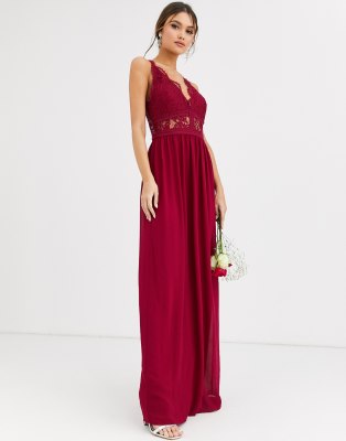 lace halter neck maxi dress