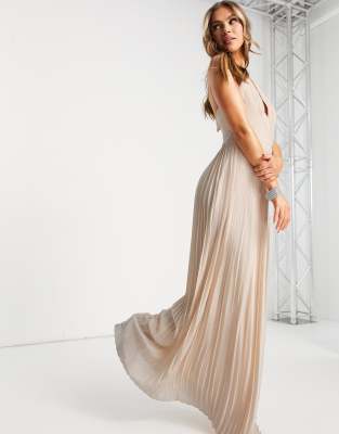 blush maxi gown