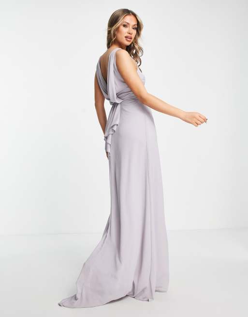 Grey fitted clearance bridesmaid dresses