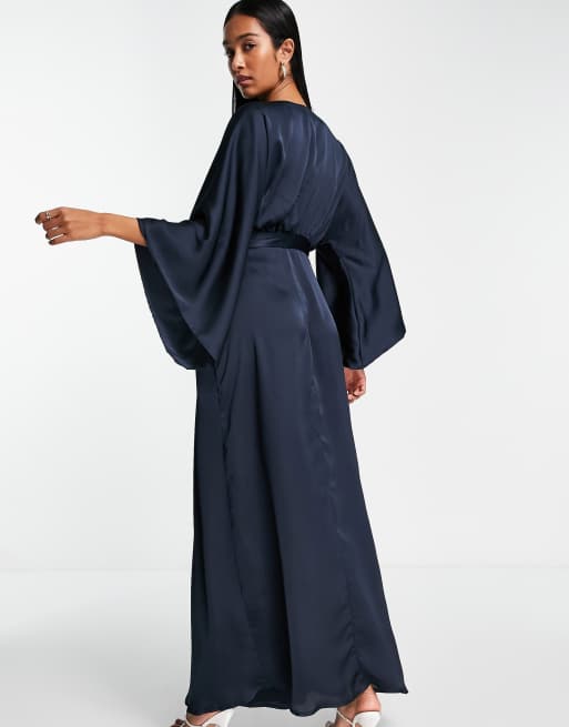 Ladies Elegant Dressing Gown Maxi with Kimono Special Style Dress