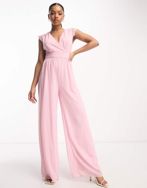 Baby pink store jumpsuit womens