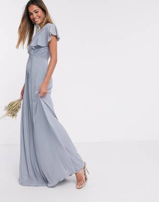 tfnc blue bridesmaid dress