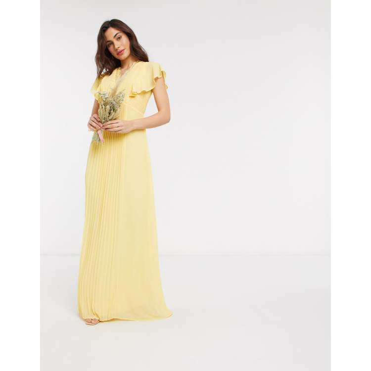 Tfnc lace detail maxi bridesmaid dress sales
