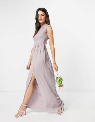 asos tfnc grey bridesmaid dresses