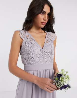 tfnc maxi dress with scallop lace