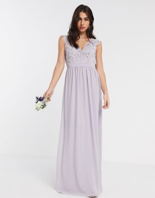 tfnc maxi dress with scallop lace