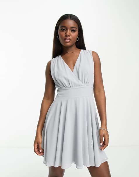 Asos grey bridesmaid clearance dresses