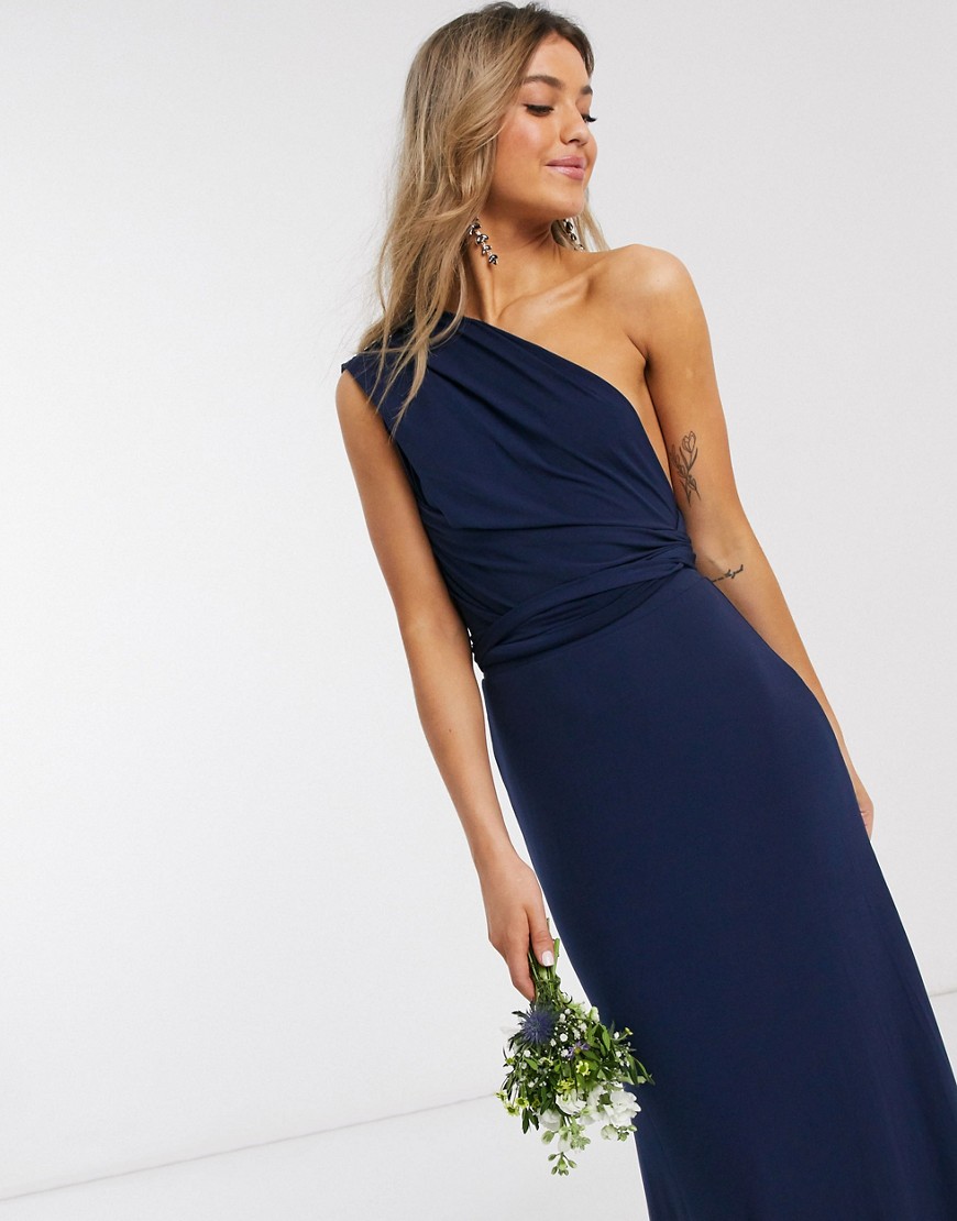 Product photo of Tfnc bridesmaid multiway maxi dress in navyblue