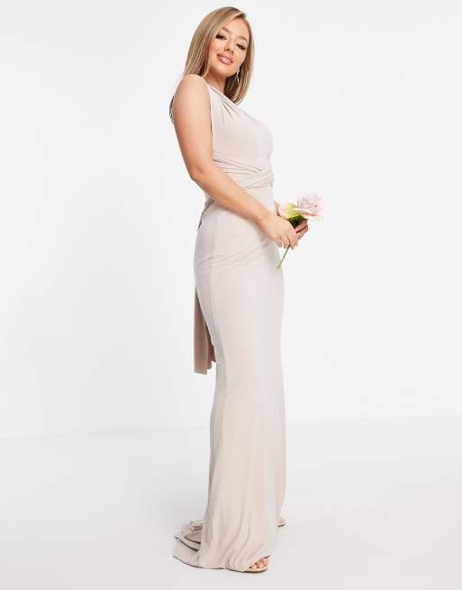 TFNC Bridesmaid multiway maxi dress in pink