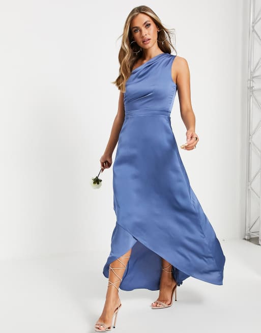 Tfnc blue 2025 bridesmaid dress