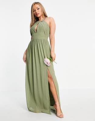 tfnc pleated maxi dress