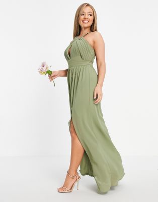 dusky sage bridesmaid dresses