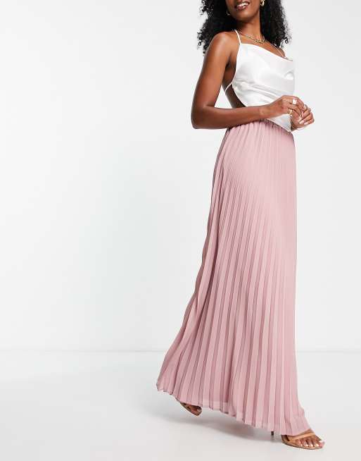 Dusty rose hot sale maxi skirt