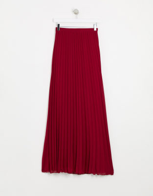 wine maxi skirt