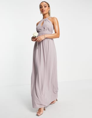 lavender grey maxi dress