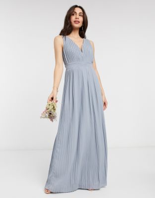 dusty blue maxi