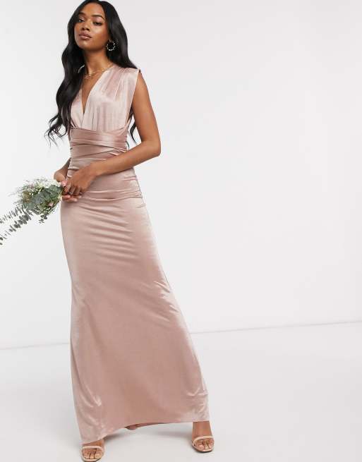 TFNC Bridesmaid – Sukienka maxi w kolorze różowoszarym, 4 z 4