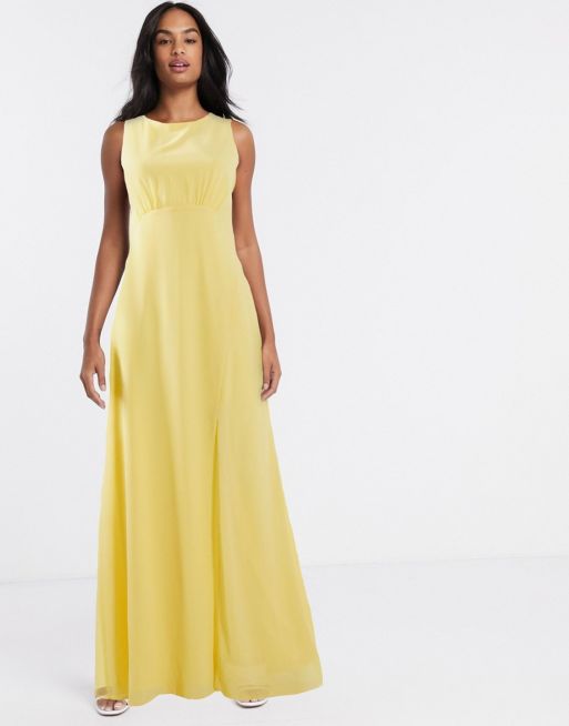 Asos yellow bridesmaid dress on sale