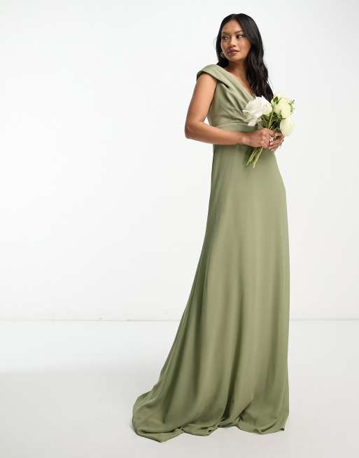 Tfnc sage bridesmaid outlet dress