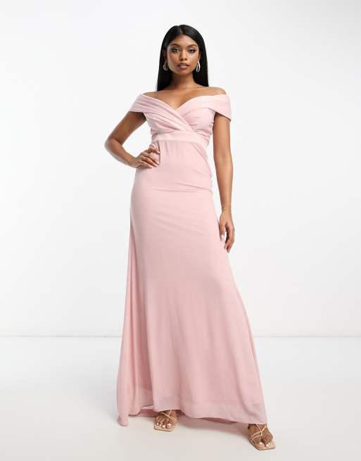 Tfnc bardot maxi on sale bridesmaid