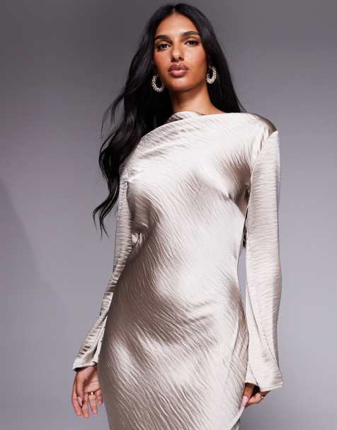 long sleeve black and white maxi dress Journi Maxi Dress main image 0