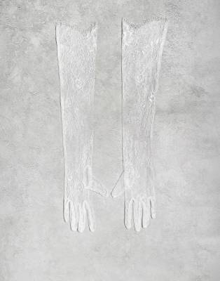 TFNC - Gants de mariée en dentelle - Blanc - view 1