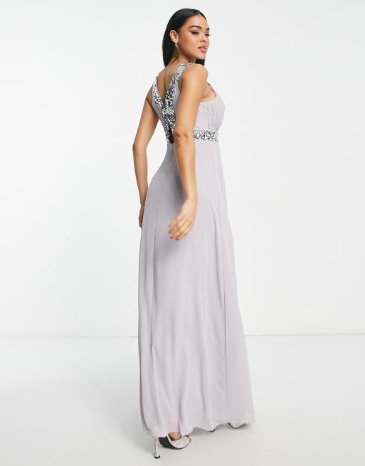 Tfnc high shop neck maxi dress