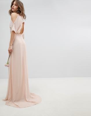 bridesmaid high neck dresses