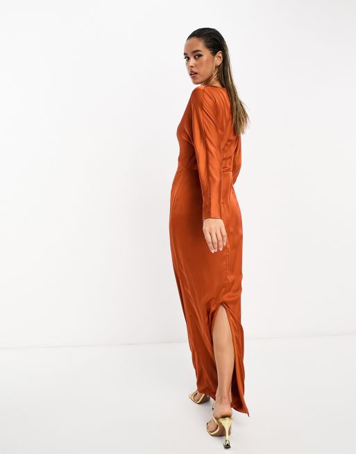 Tfnc high 2024 neck maxi dress