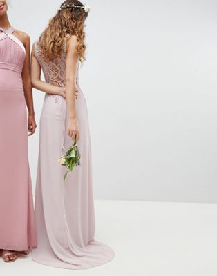 lace maxi bridesmaid dresses