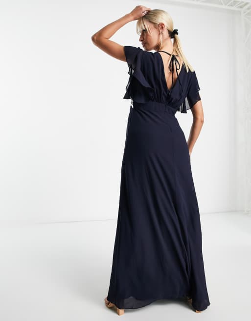 Maternity chiffon maxi outlet dress