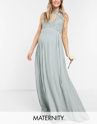 Tfnc lace detail maxi best sale bridesmaid dress