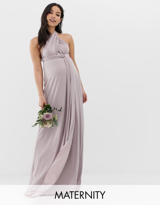 TFNC Maternity bridesmaid exclusive multiway maxi dress in TFNC Maternity bridesmaid exclusive multiway maxi dress in